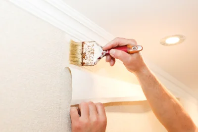 Pose de papier peint à Terrou — revêtements muraux et toiles de verre